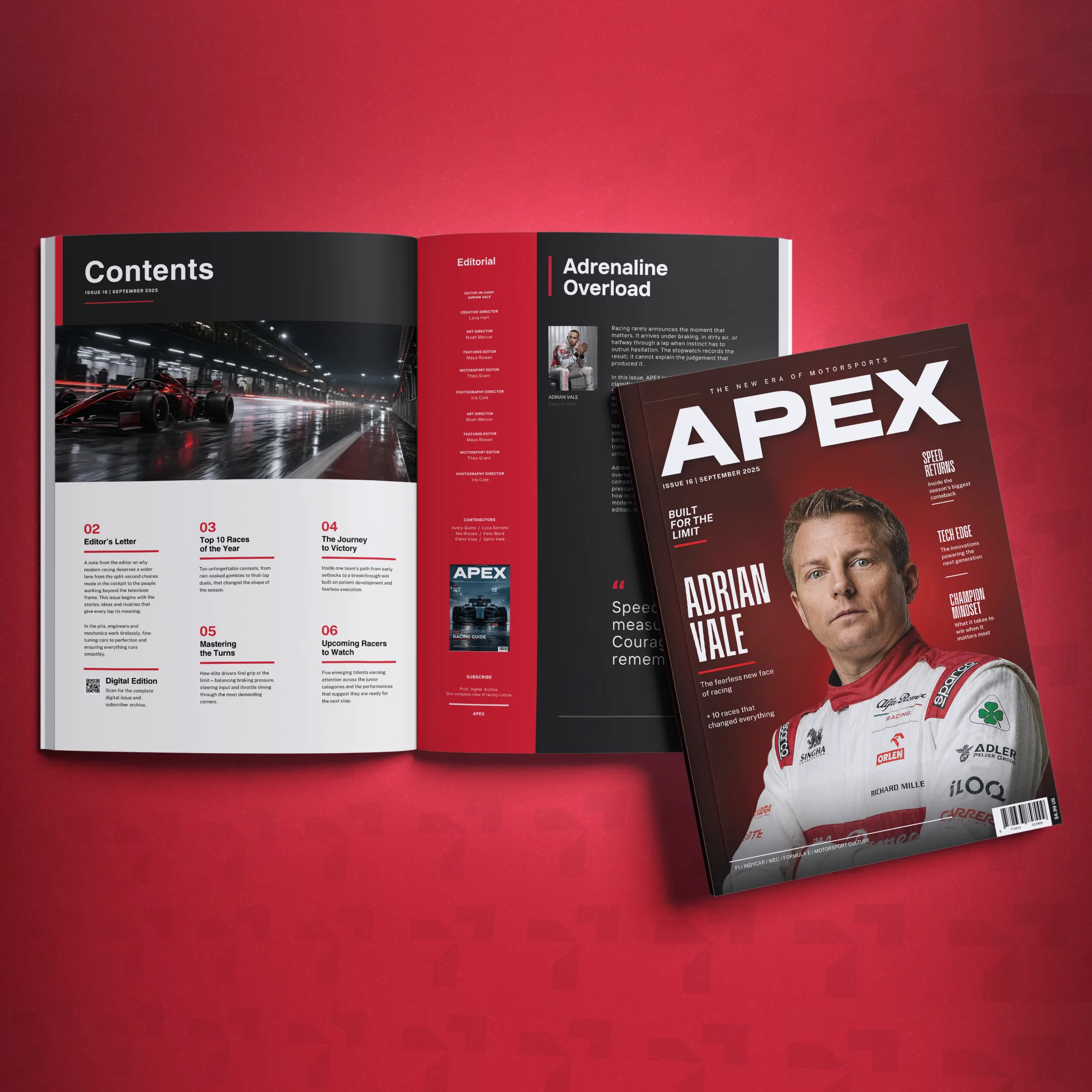 Apex Motorsports Editorial Design
