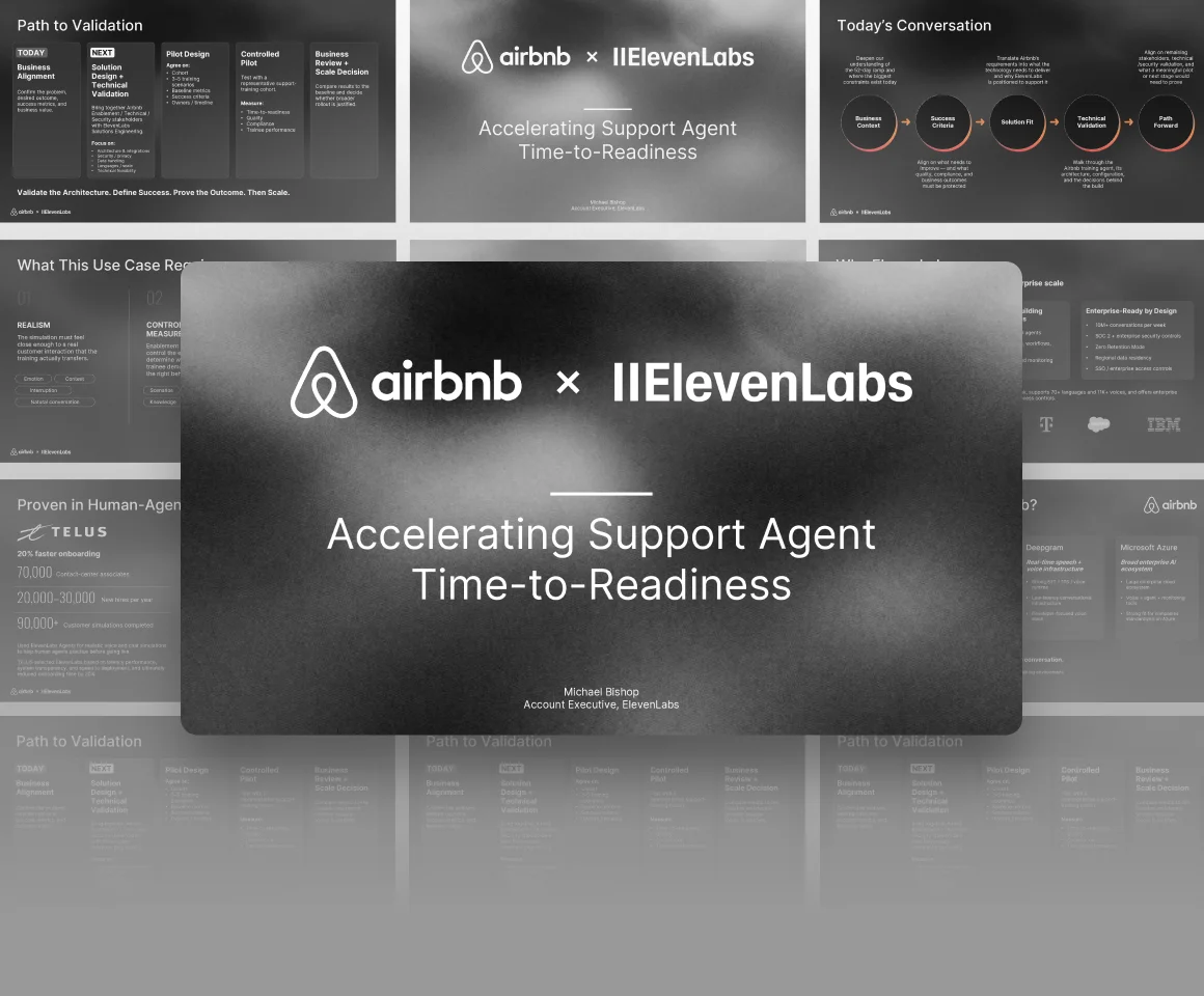 Airbnb × ElevenLabs Keynote