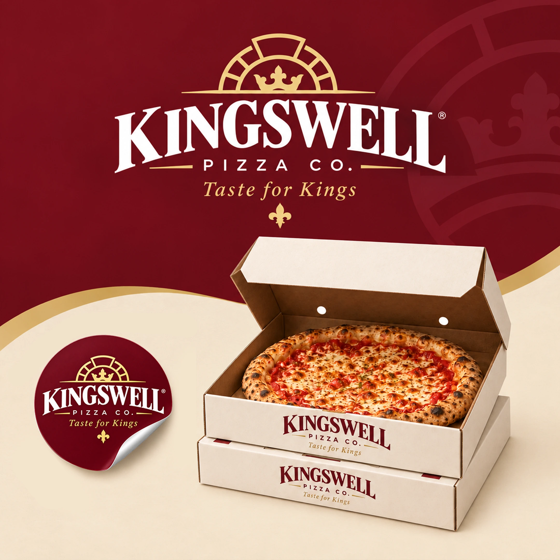 Kingswell Pizza Co. Brand Identity